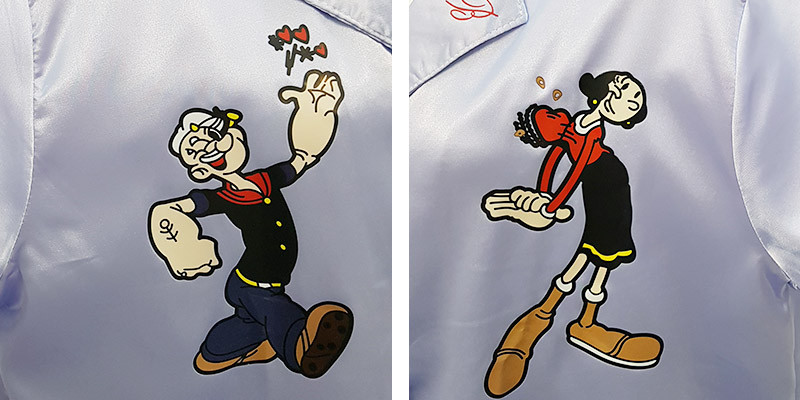 New Popeye Pajamas Short Sleeve Homewear Women Paj