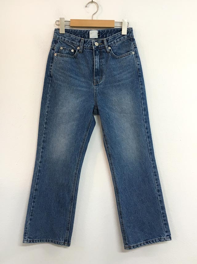 Women Jeans Pants High Waist 8 Semi-Boot Cut Jeans