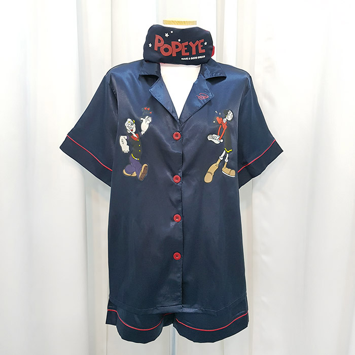 New Popeye Pajamas Short Sleeve Homewear Women Paj