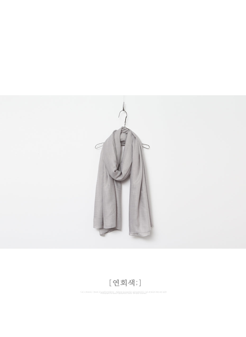 Plain muffler 5color Autumn Linen Gauze items Wome