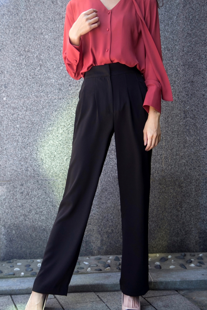 New Women's Pants High Waist Wide Bending Slack