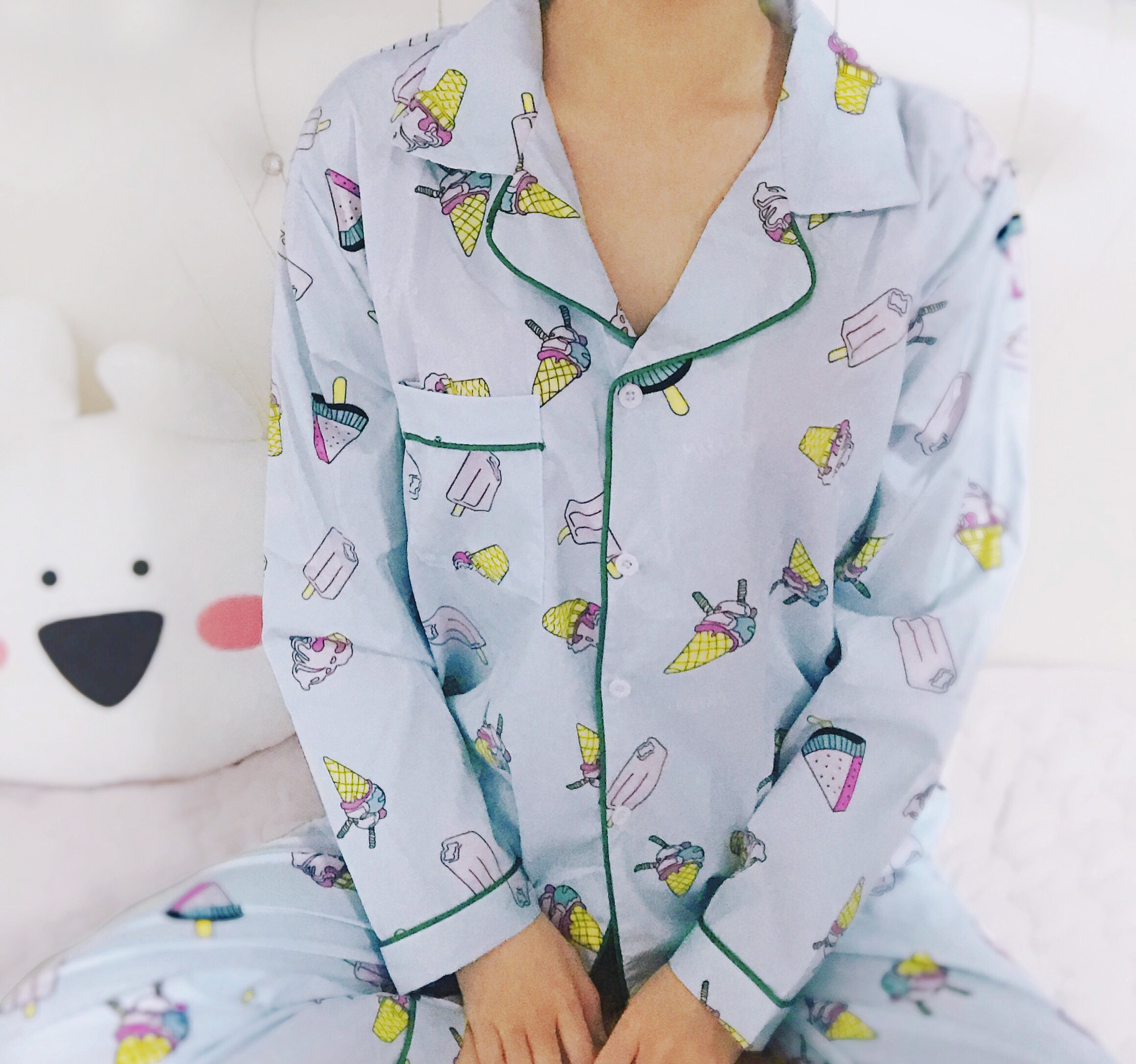 New pajama pajamas 2 different colors Female Femal