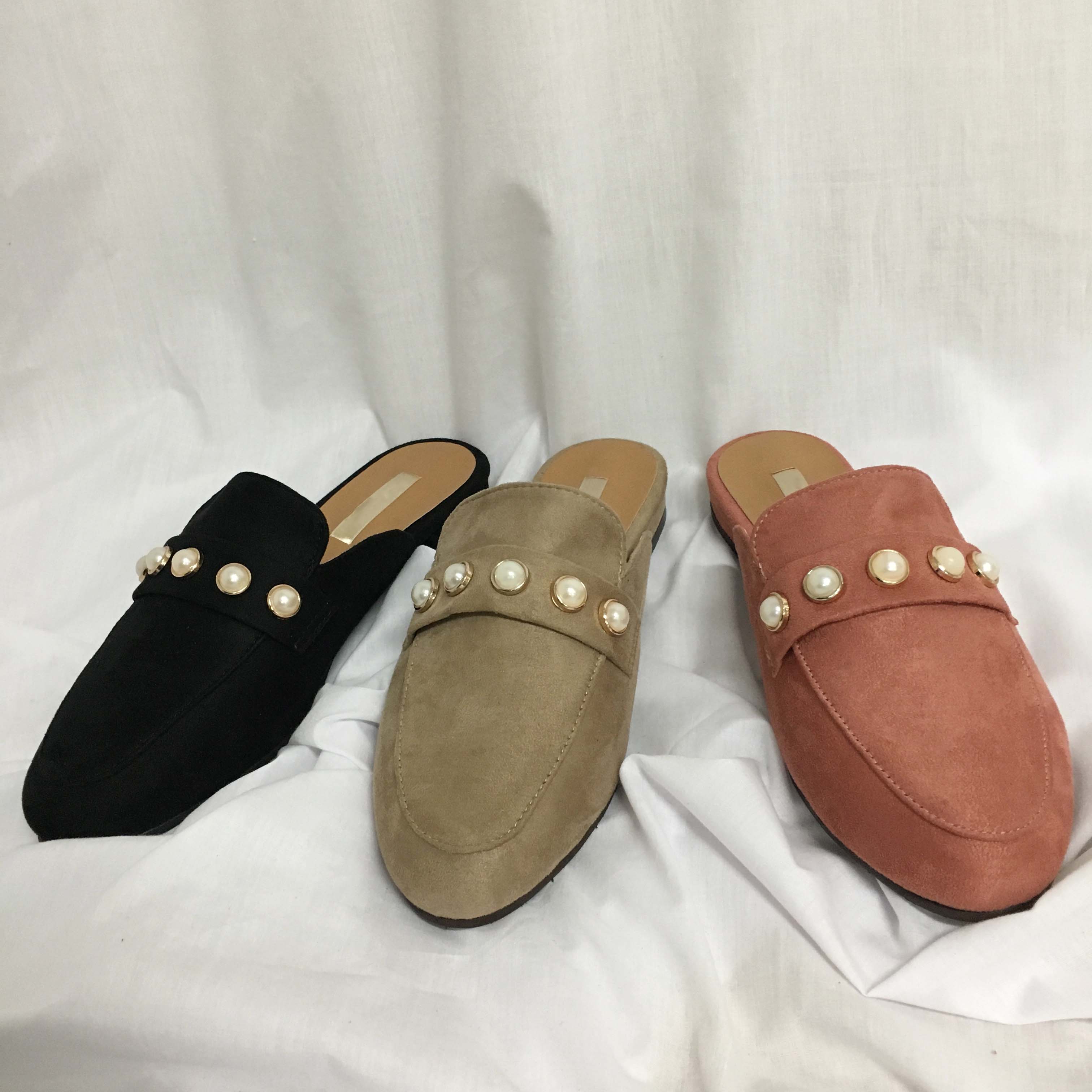 New The Kemps Pearl Blouse Suede Office Shoes Slip