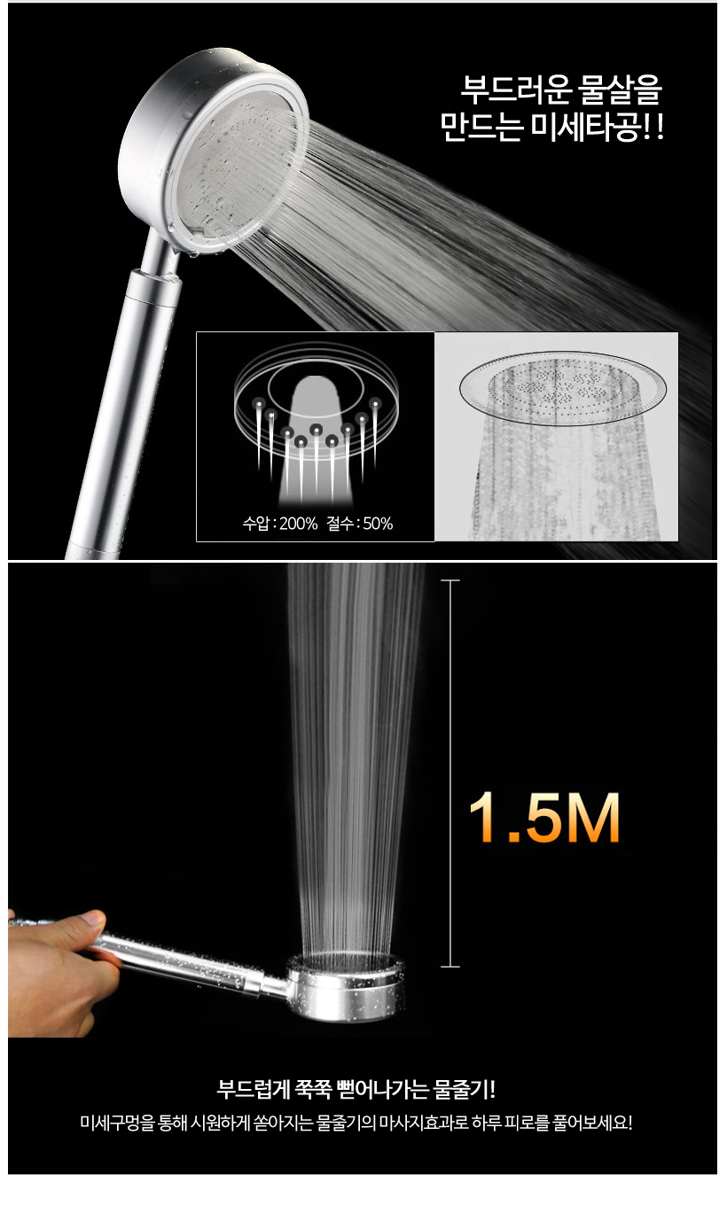 NEW POWERFUL SHOWERHEAD High pressure shower head