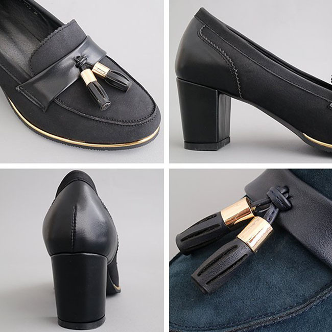 New Rosario Annes 7118 Tassel loafers Black, Navy 