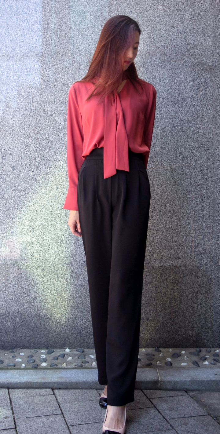 New Women's Pants High Waist Wide Bending Slack