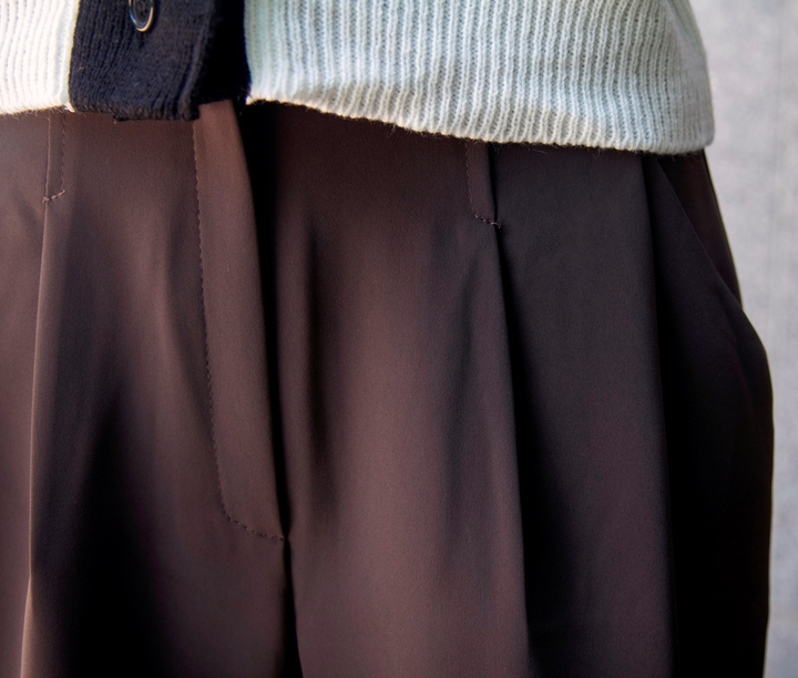 New Women's Pants High Waist Wide Bending Slack