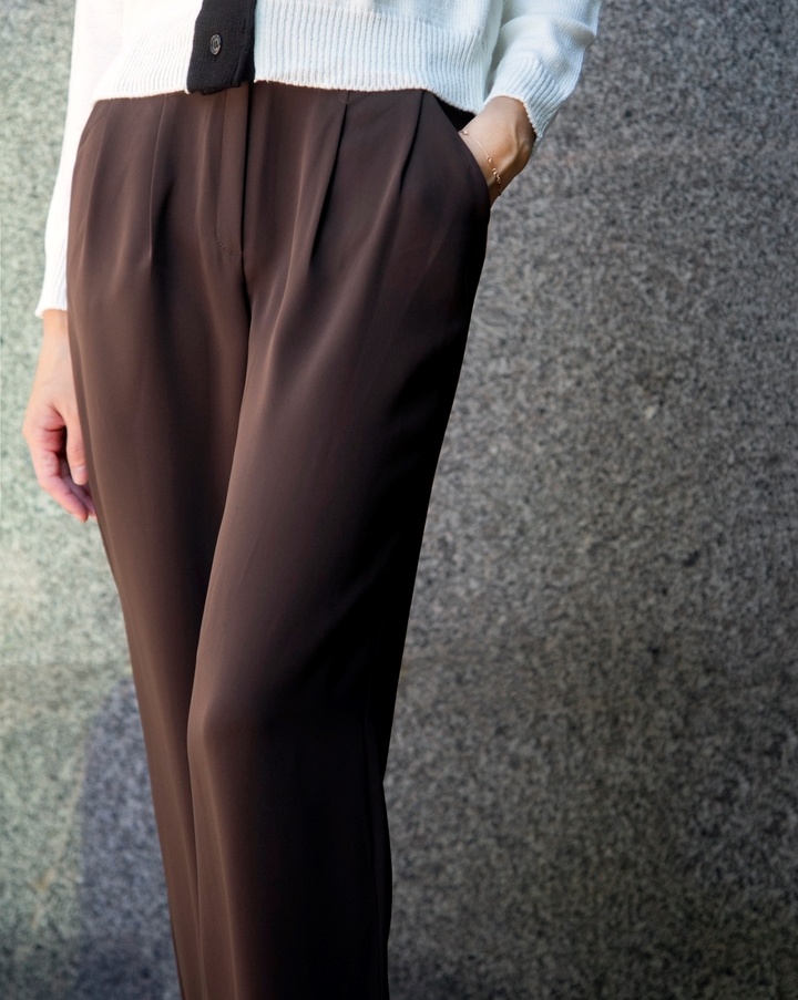 New Women's Pants High Waist Wide Bending Slack