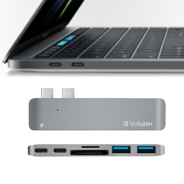 Verbatim Dual C Type Charging Hub for Apple MacBoo