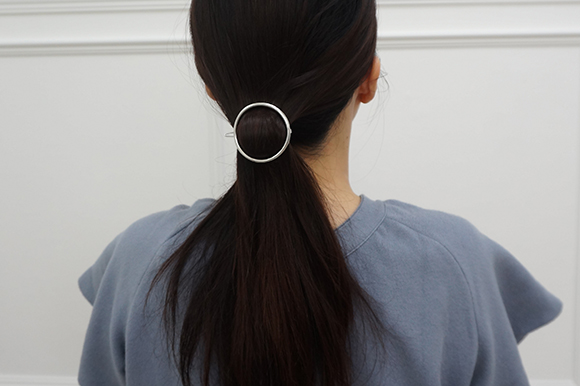 NEW HAIR CLIP HOOP Semi-packed metal ring Hairpin 