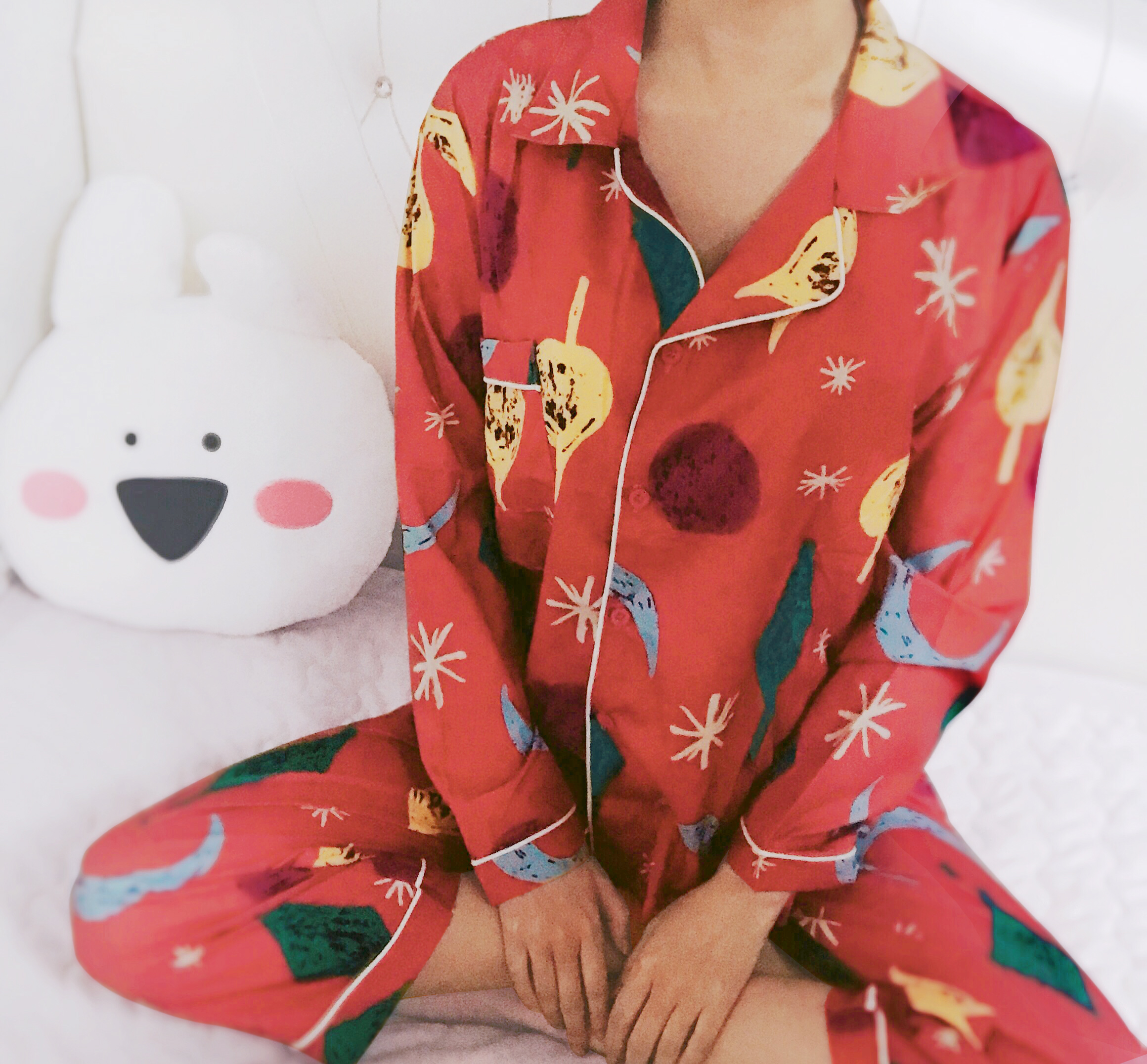 New pajama pajamas 2 different colors Female Femal