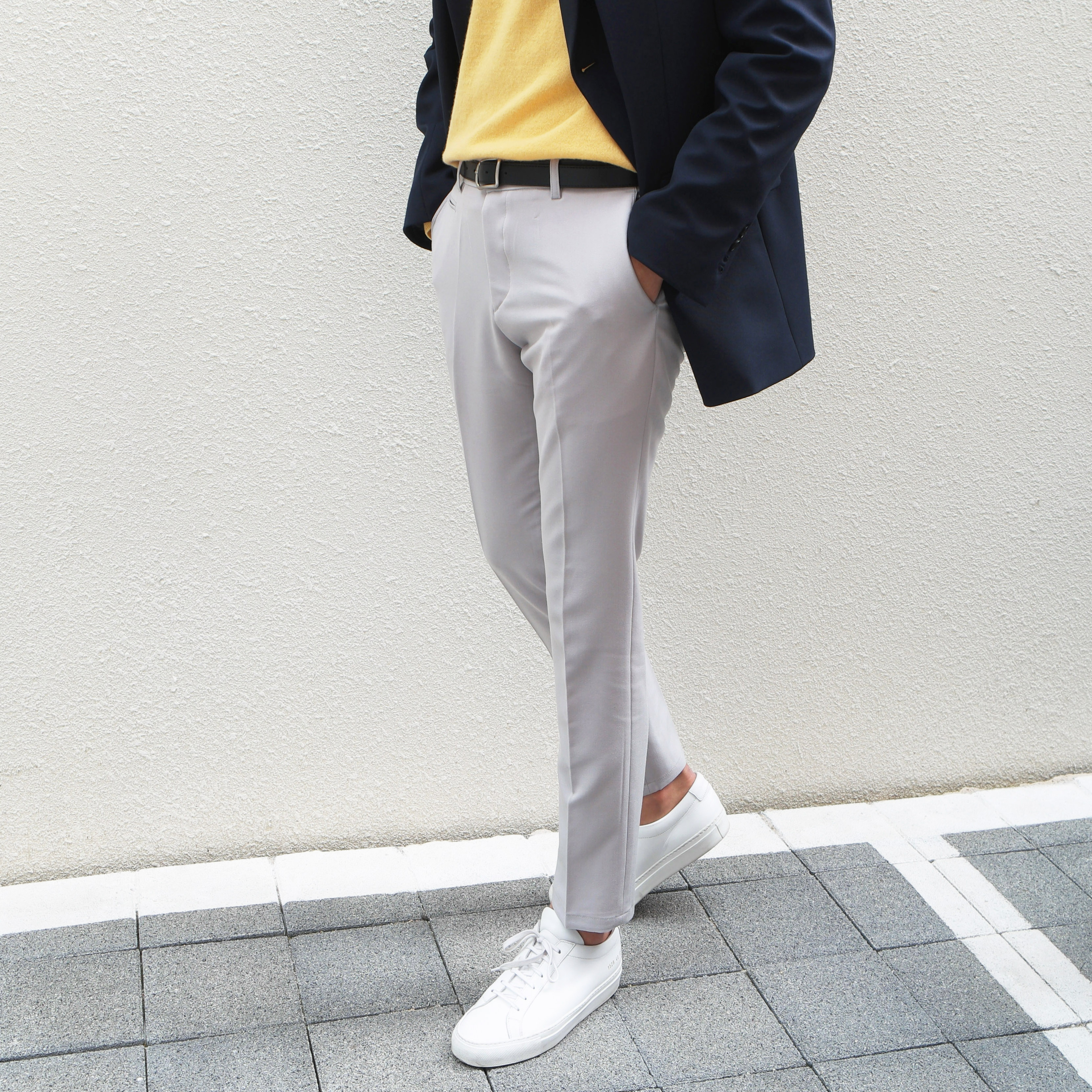 New Men's Pants Color Span Slacks 5color Autumn
