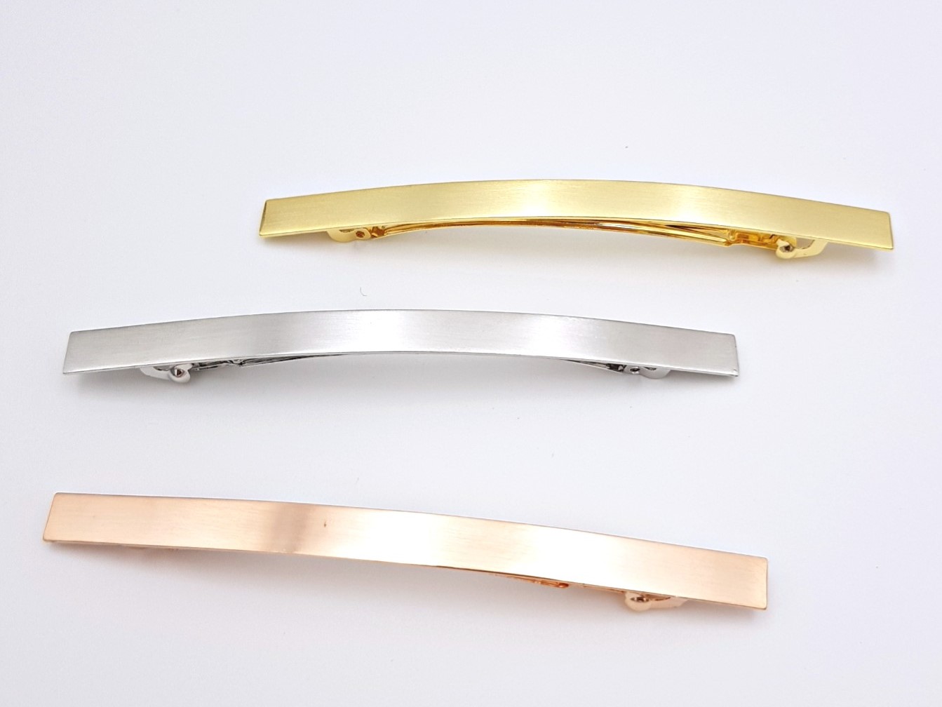 Hair Accessories Square Slim Matte Hairpin Gold Da