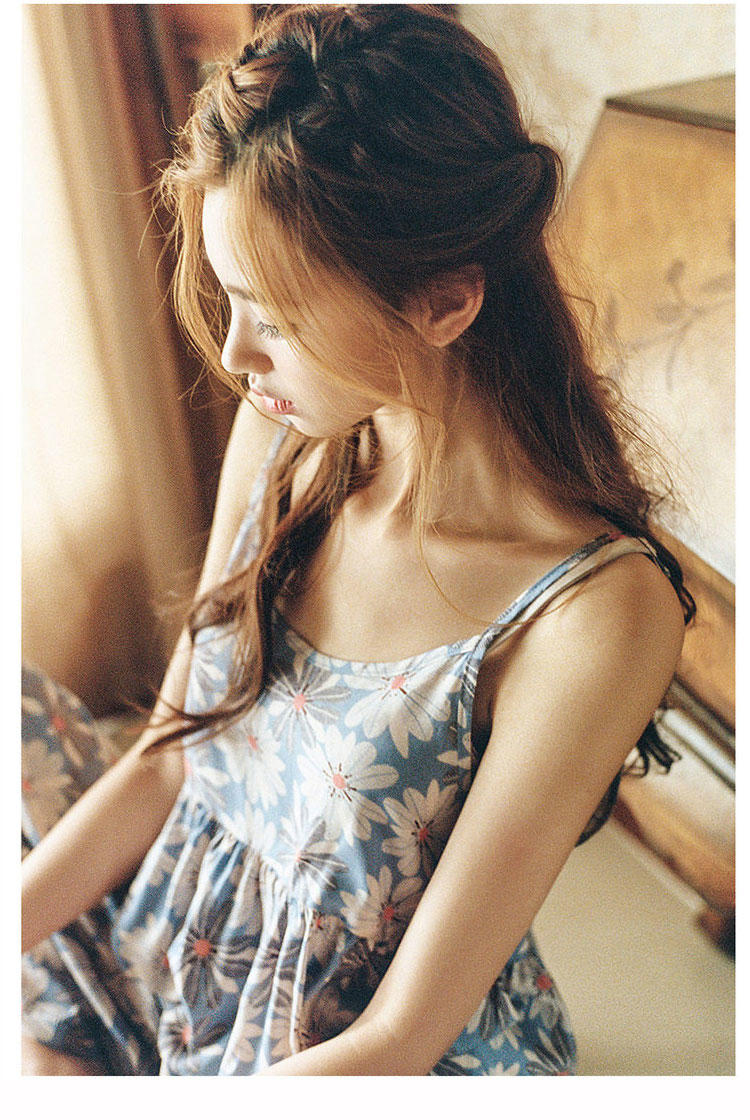 New Flower Pajama Set Women 30s Sleepwear Sleepwea