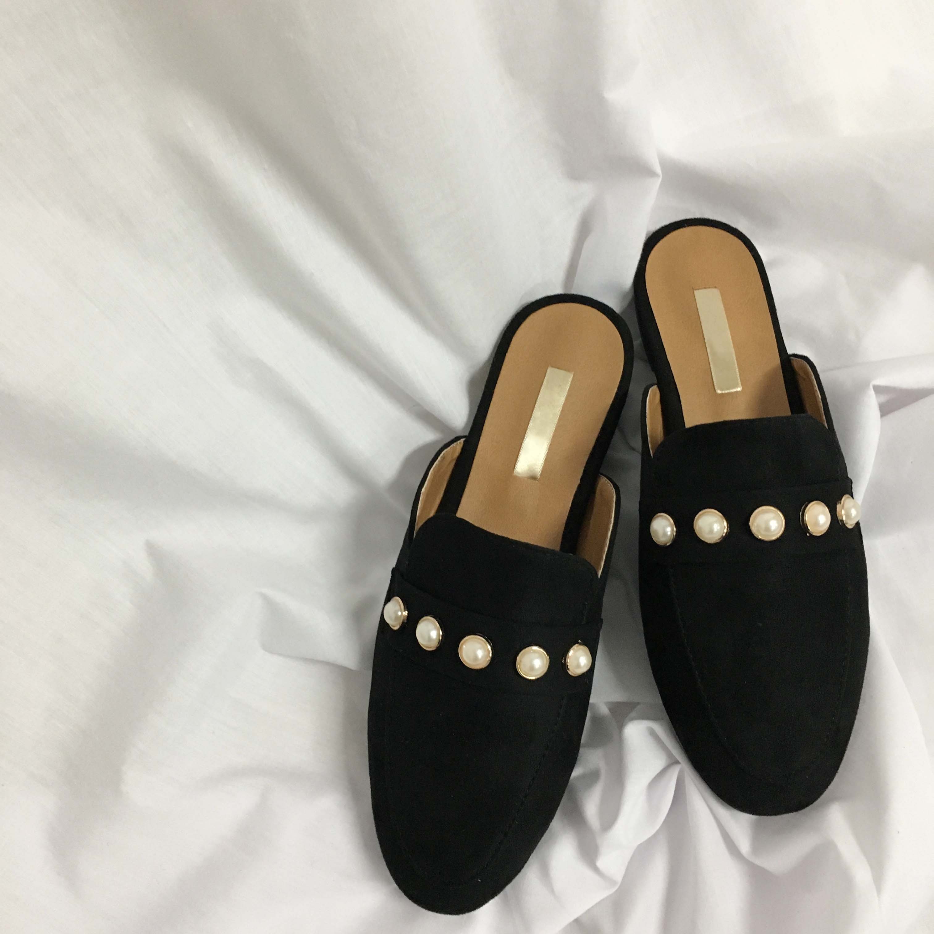 New The Kemps Pearl Blouse Suede Office Shoes Slip