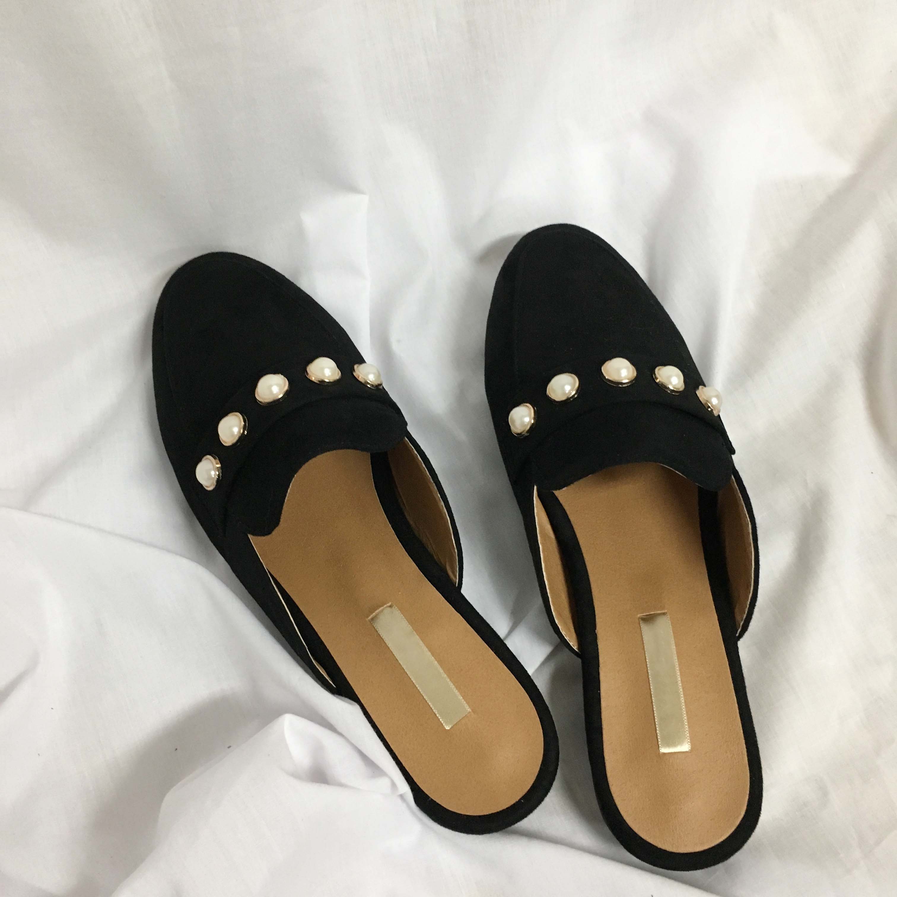 New The Kemps Pearl Blouse Suede Office Shoes Slip