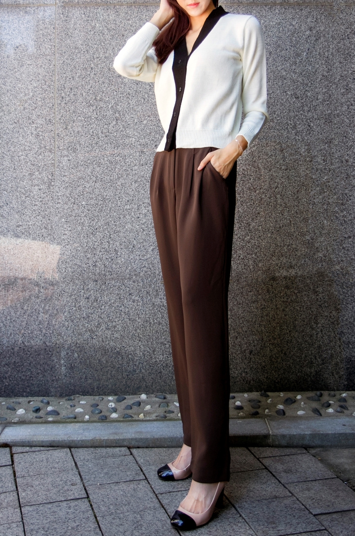 New Women's Pants High Waist Wide Bending Slack