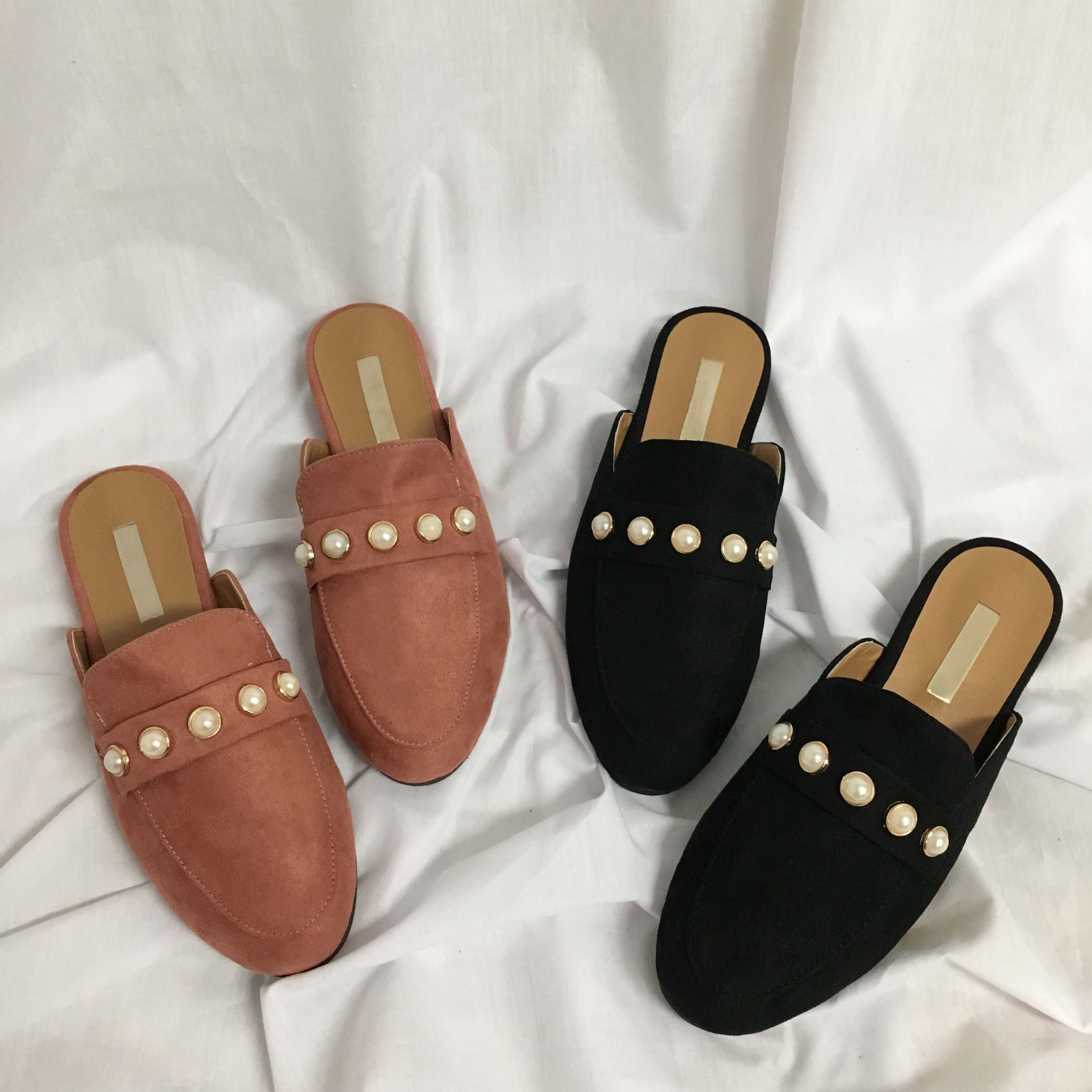 New The Kemps Pearl Blouse Suede Office Shoes Slip