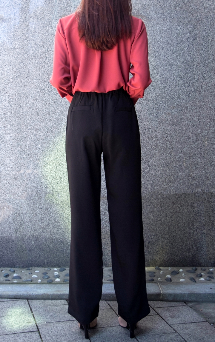New Women's Pants High Waist Wide Bending Slack