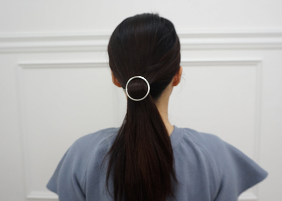 NEW HAIR CLIP HOOP Semi-packed metal ring Hairpin 