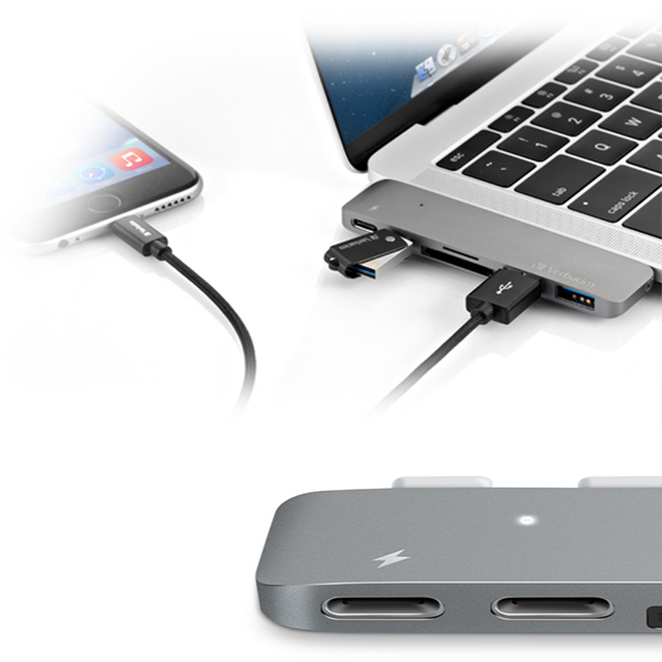 Verbatim Dual C Type Charging Hub for Apple MacBoo