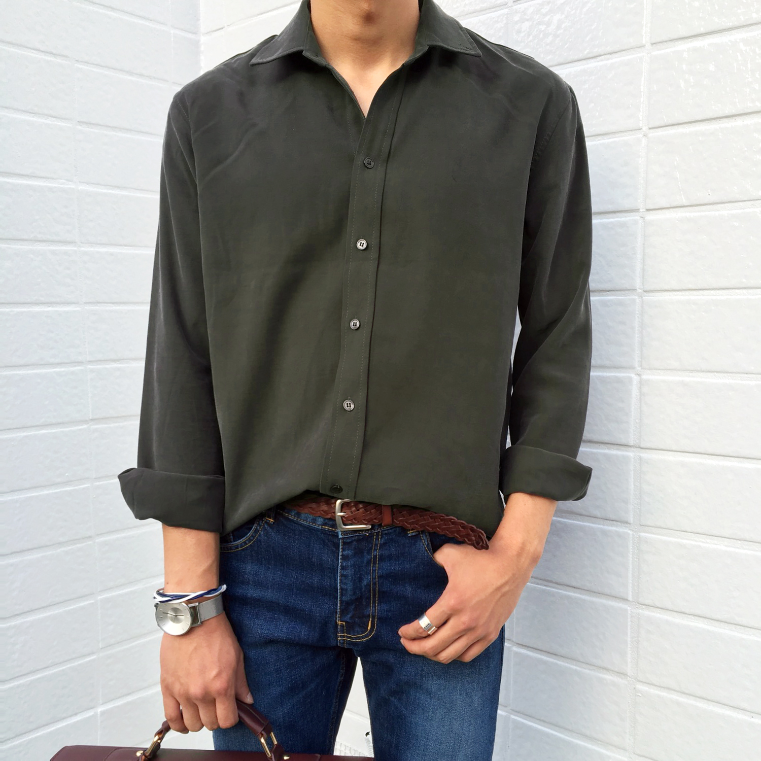 NEW MEN FASHION BELT Unisex Leather Belt 2color