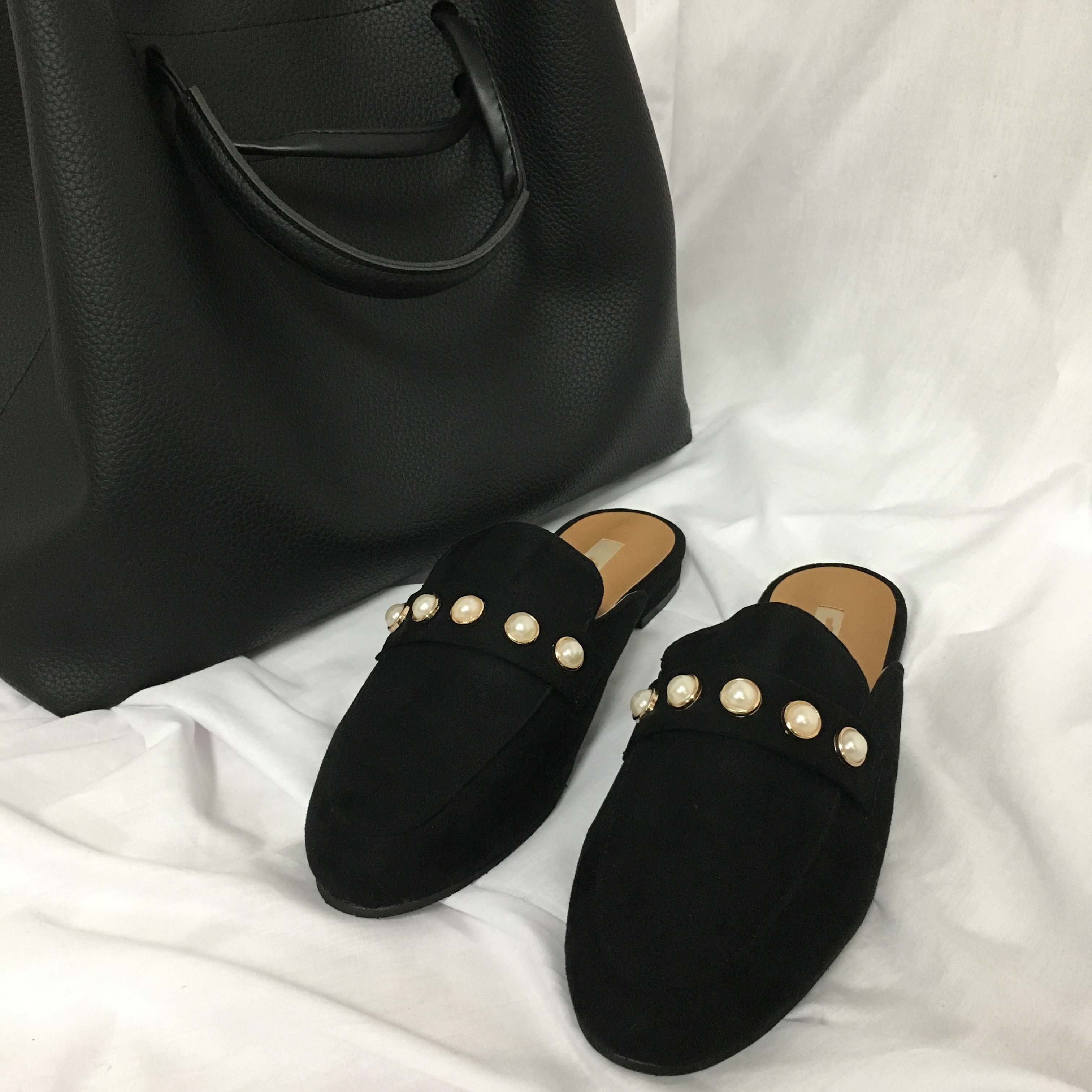 New The Kemps Pearl Blouse Suede Office Shoes Slip