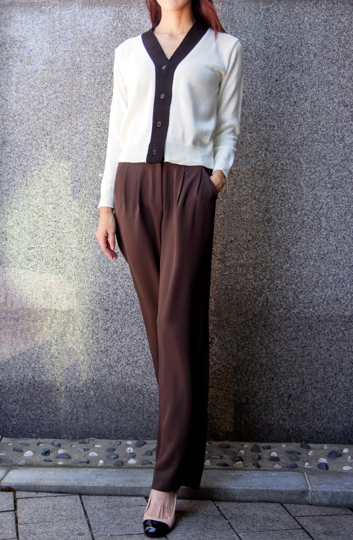 New Women's Pants High Waist Wide Bending Slack