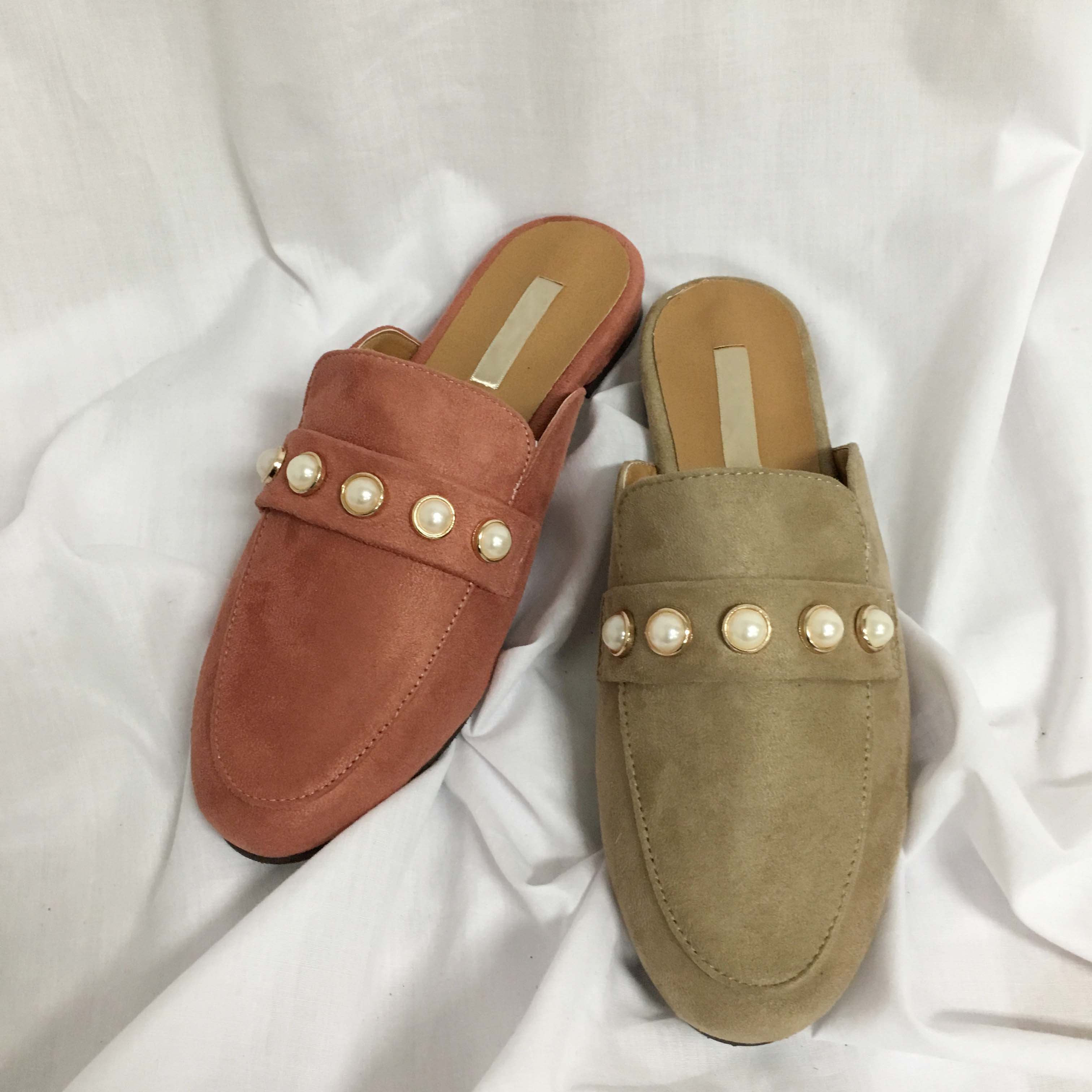 New The Kemps Pearl Blouse Suede Office Shoes Slip