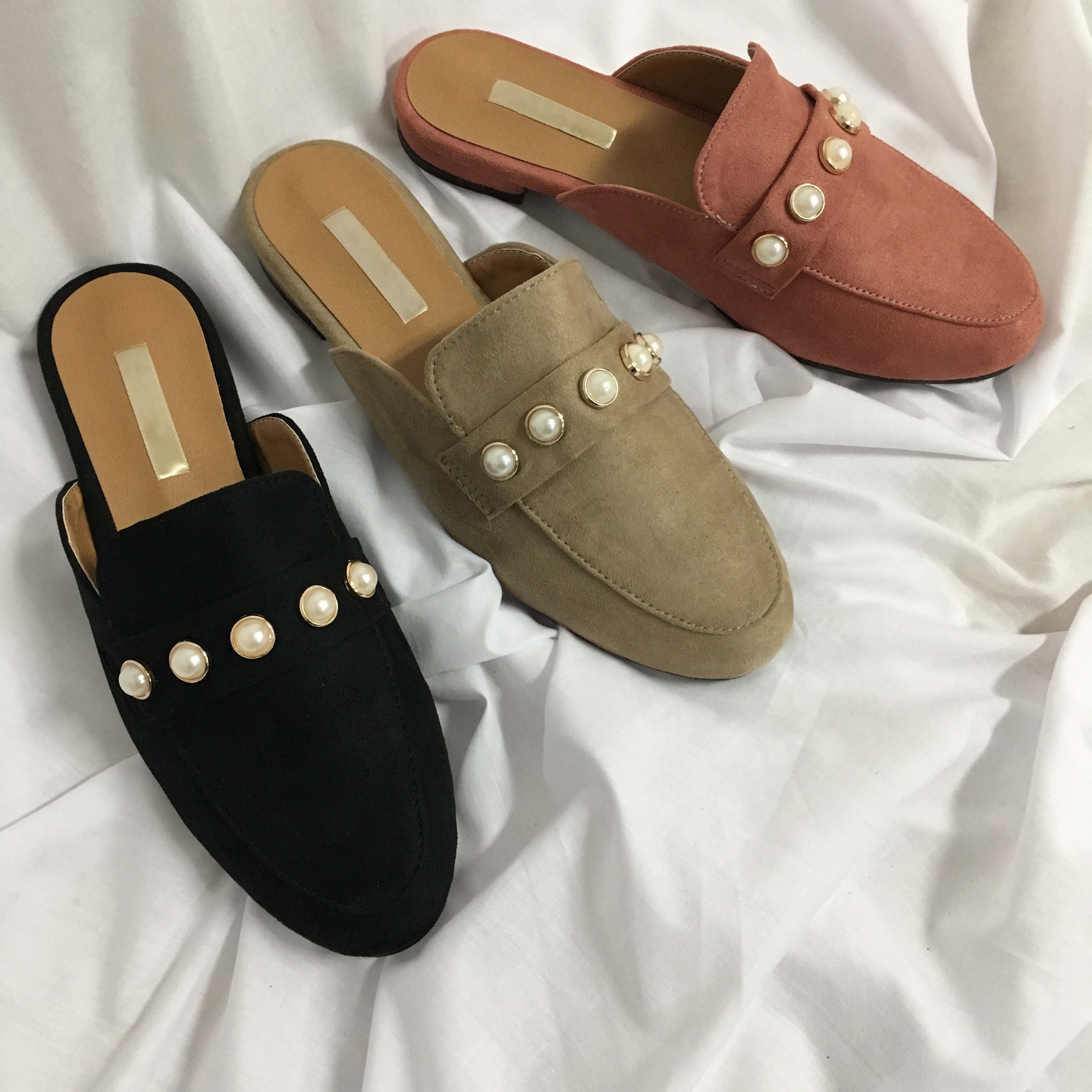 New The Kemps Pearl Blouse Suede Office Shoes Slip