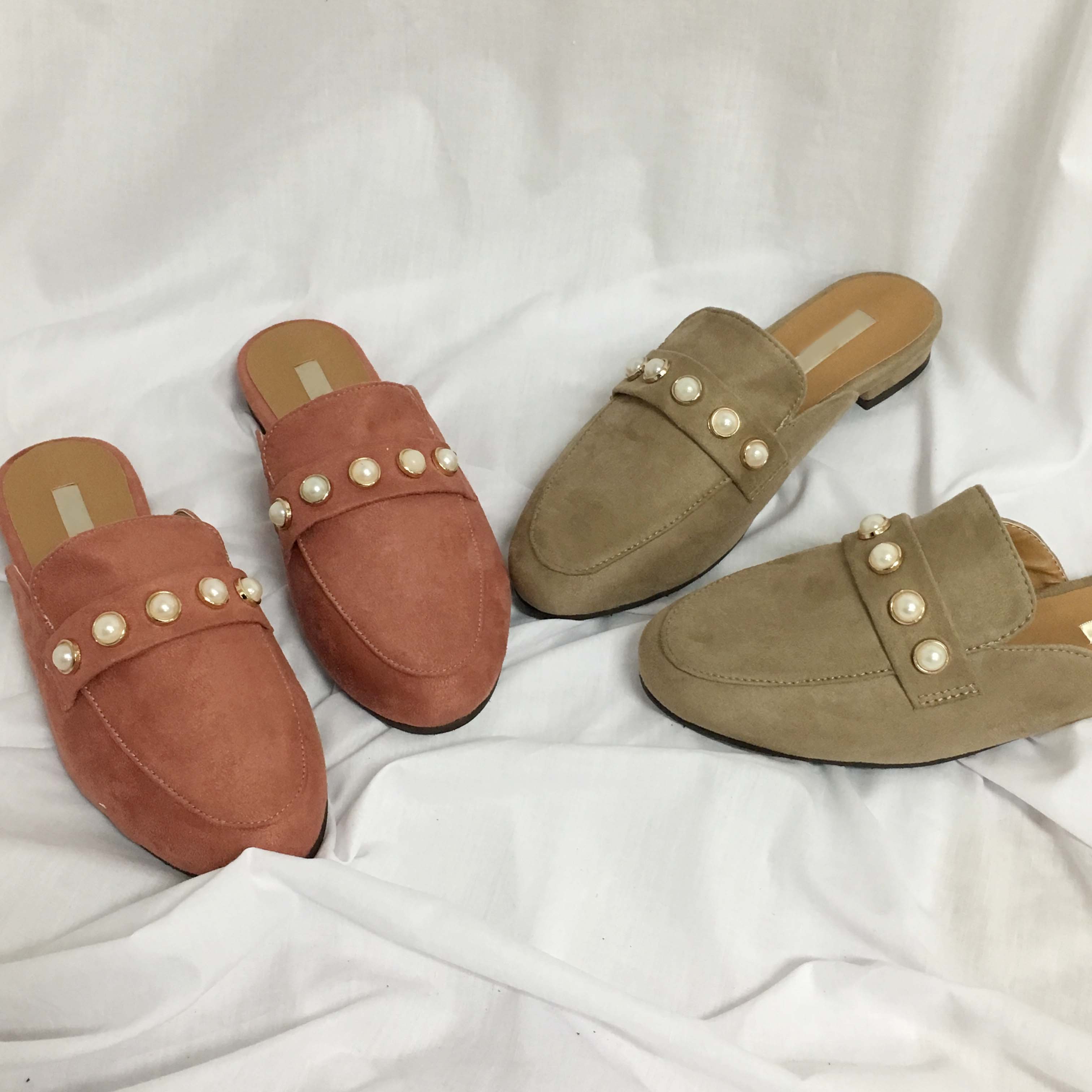 New The Kemps Pearl Blouse Suede Office Shoes Slip