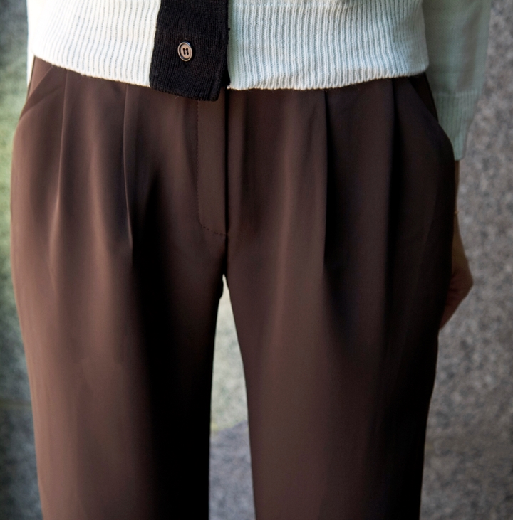 New Women's Pants High Waist Wide Bending Slack
