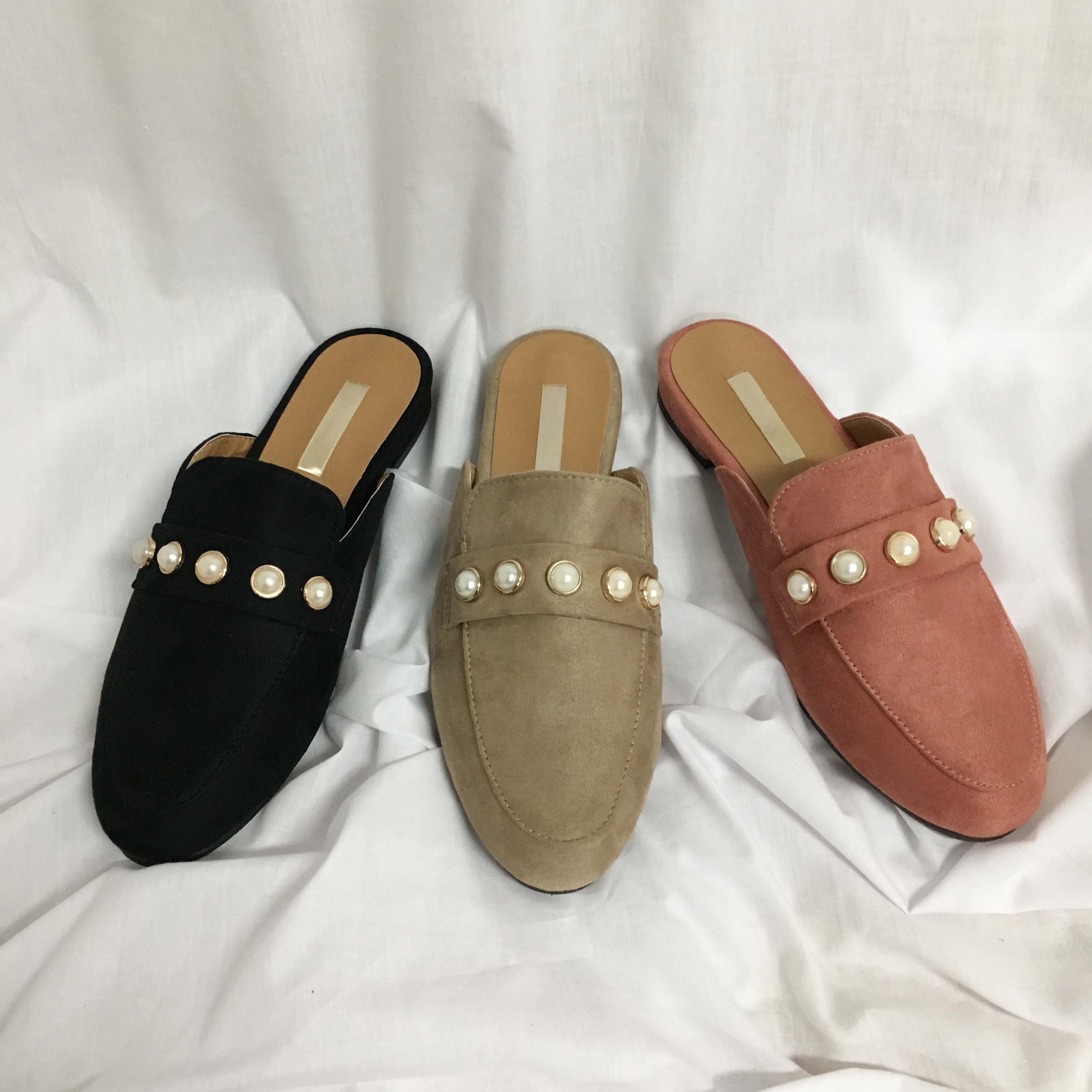 New The Kemps Pearl Blouse Suede Office Shoes Slip