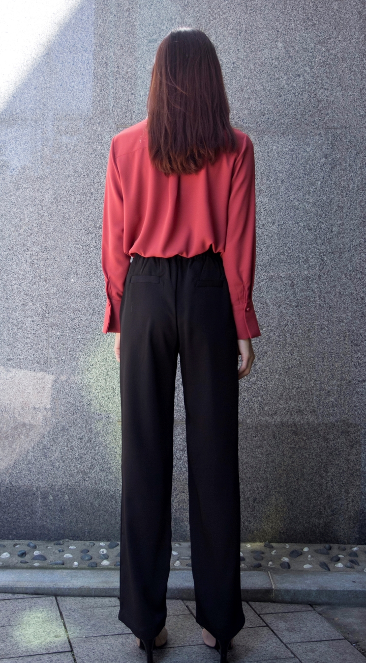 New Women's Pants High Waist Wide Bending Slack
