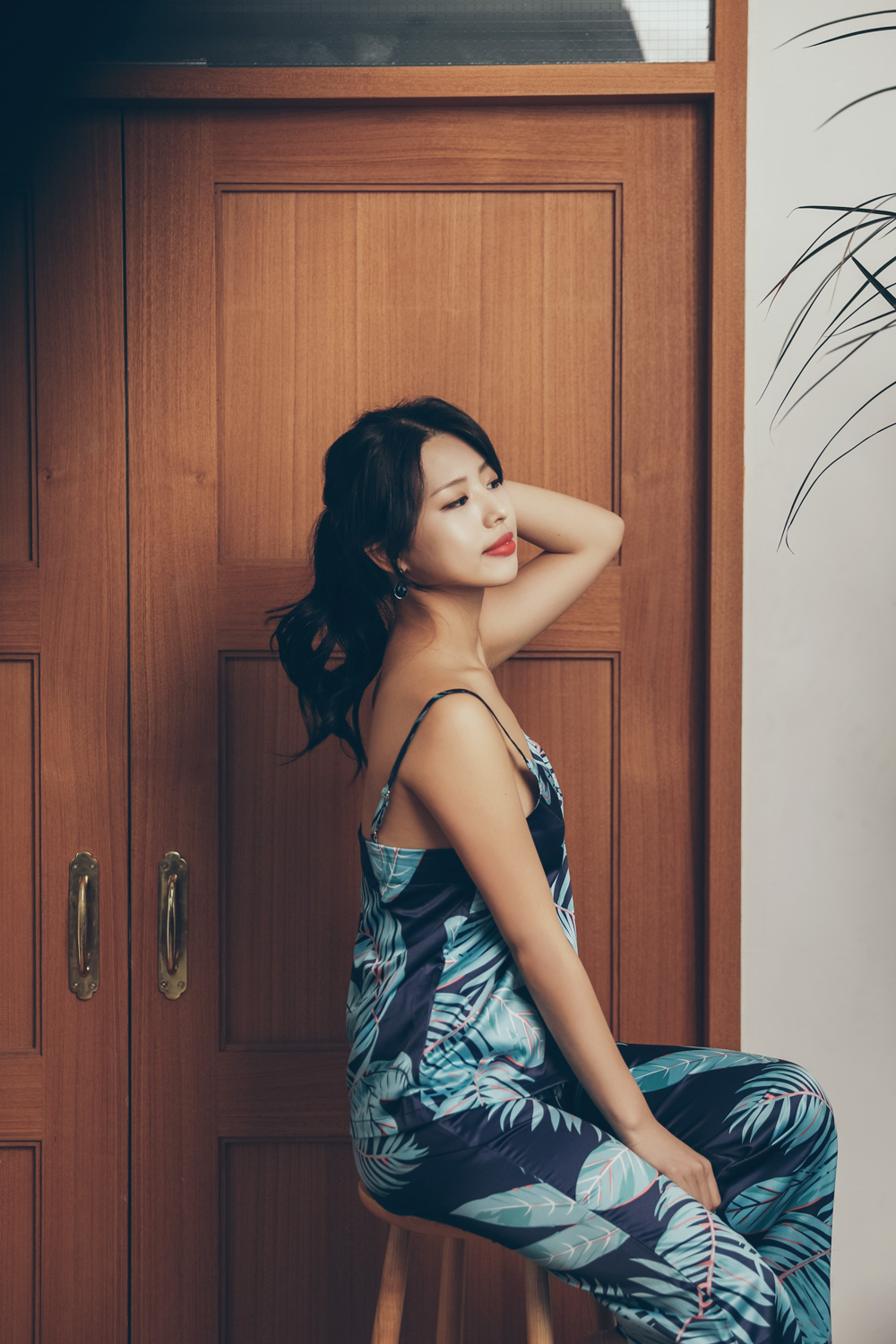 New Kaia Tropical Pajama Slip Set Women Women Paja