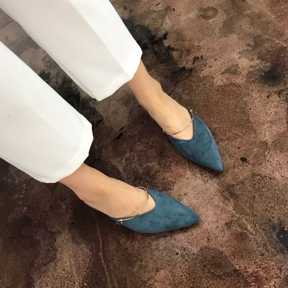 New Suede U Gold Blossom 2color Stylish Color Femi