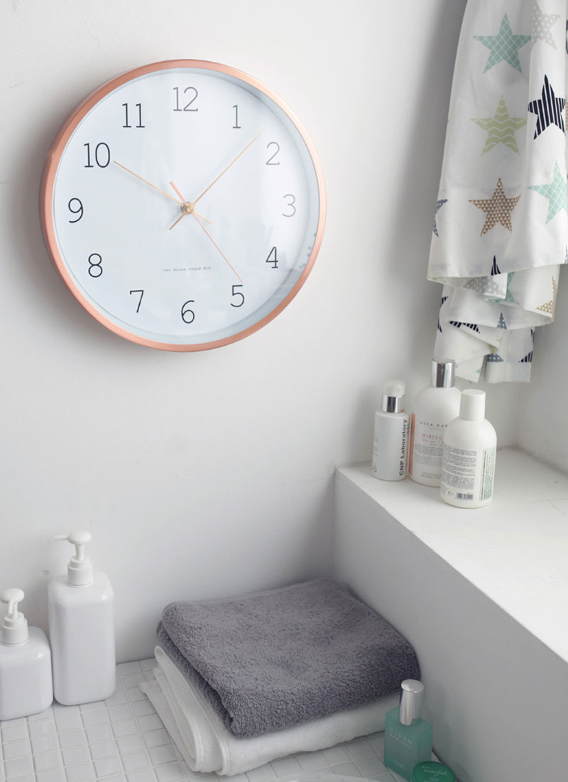 Rose gold metal office living simple simple round 