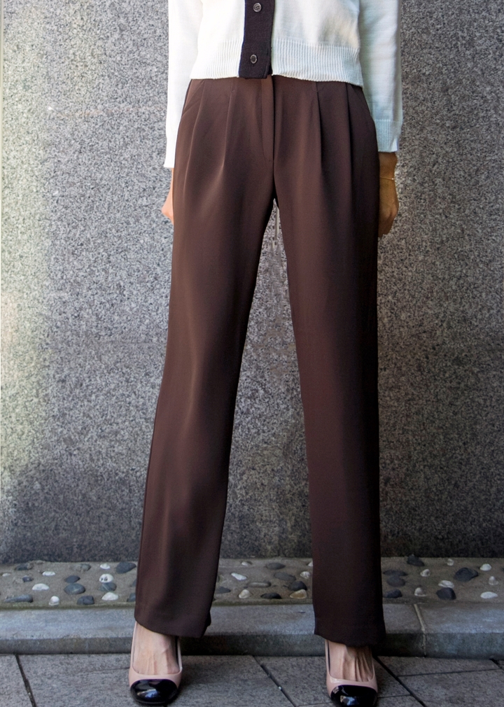 New Women's Pants High Waist Wide Bending Slack