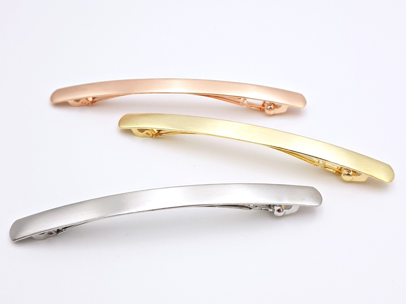 Hair Accessories Square Slim Matte Hairpin Gold Da