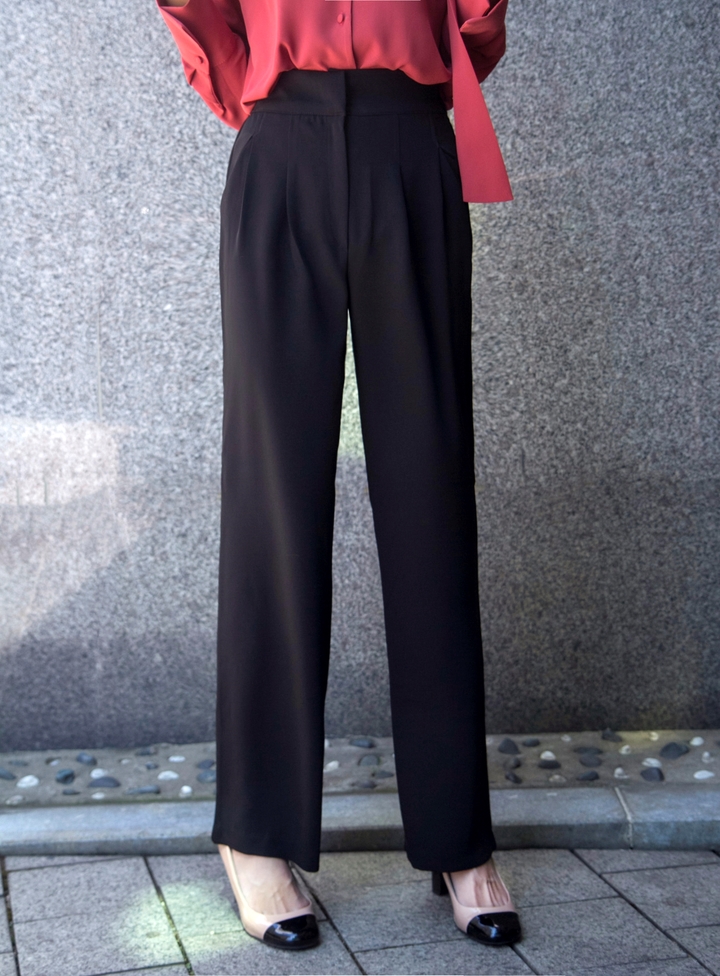 New Women's Pants High Waist Wide Bending Slack