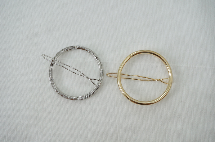 NEW HAIR CLIP HOOP Semi-packed metal ring Hairpin 