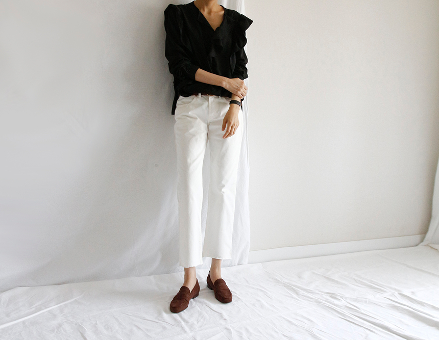 New Mansour Gabriel loafers handmade women suede l