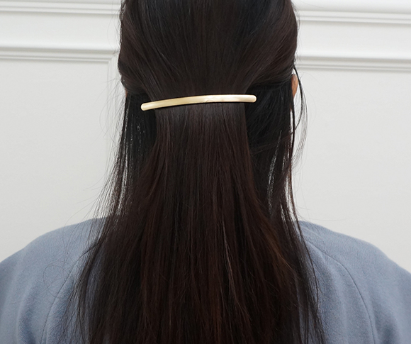 NEW HAIR CLIP HOOP Matte Metal Slim Fins Hairpins 