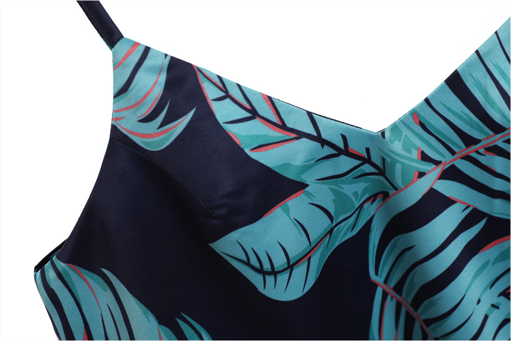 New Kaia Tropical Pajama Slip Set Women Women Paja