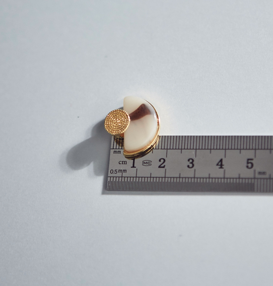 Roussele Hommage Marble Earrings Silver Earrings P