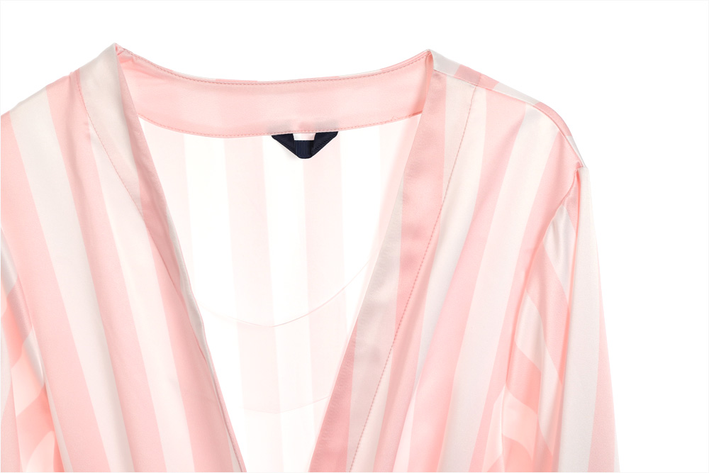 New Karen Stripe Pajamas 4-piece set Women's pa