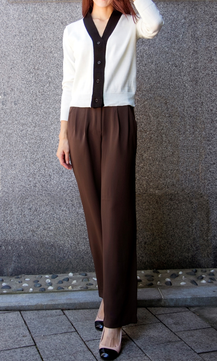 New Women's Pants High Waist Wide Bending Slack