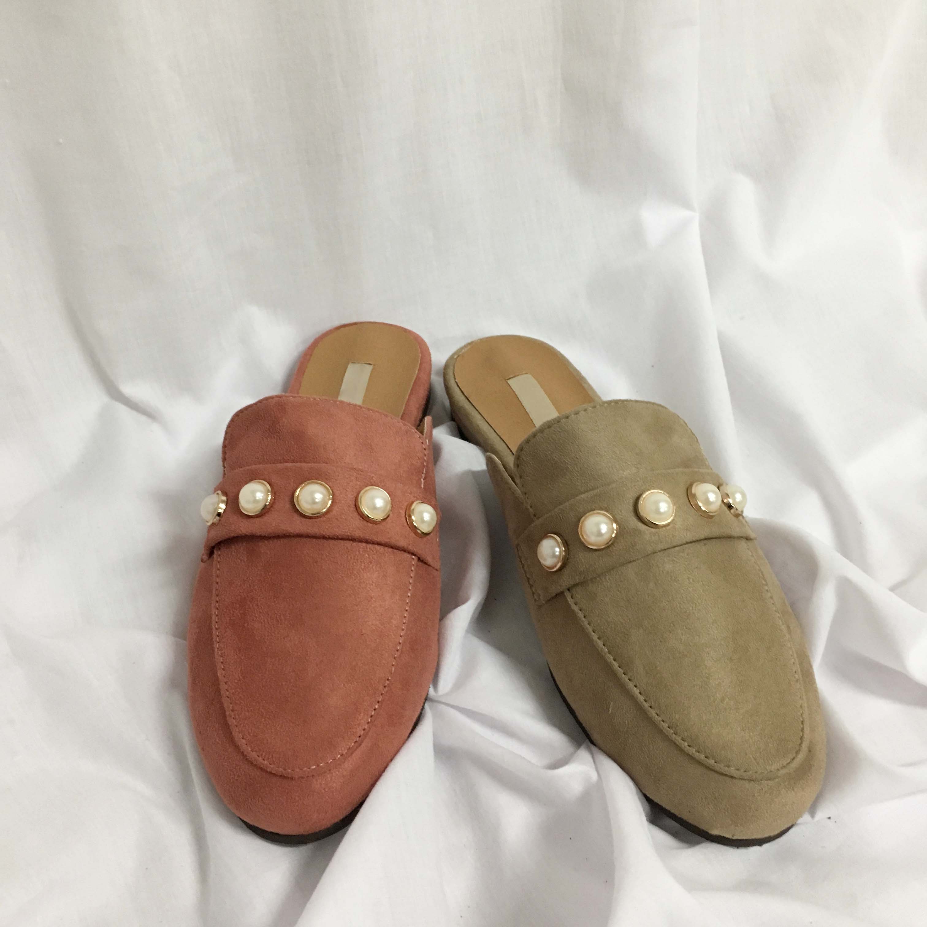 New The Kemps Pearl Blouse Suede Office Shoes Slip