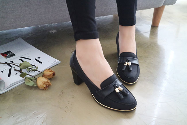 New Rosario Annes 7118 Tassel loafers Black, Navy 