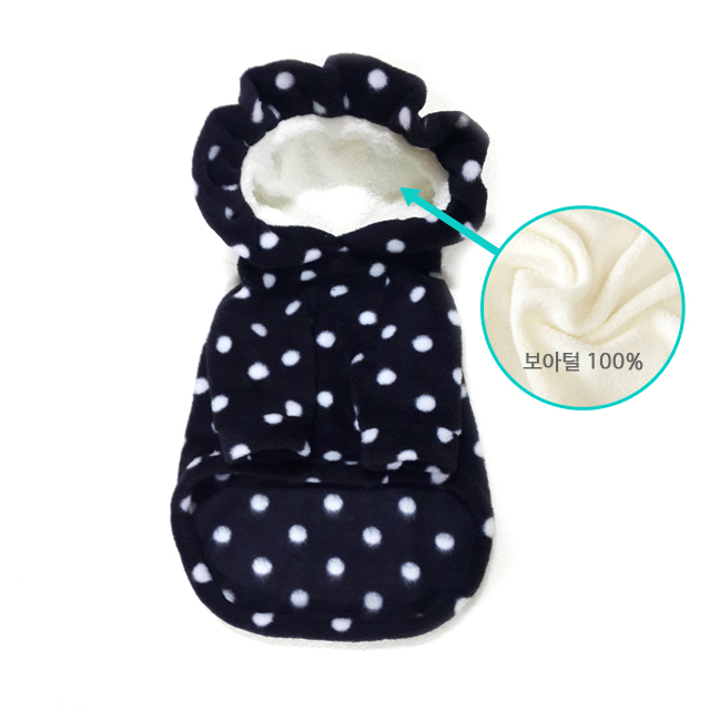NEW DOG FASHION Puppy Clothes Dot Hoodie Winter Cl
